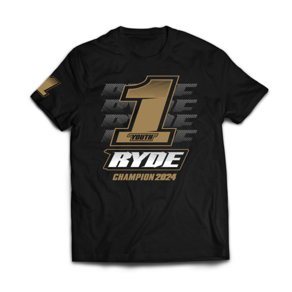 RYDE "CHAMPION" #1 OFFICIAL T-SHIRT - FREE SHIPPING