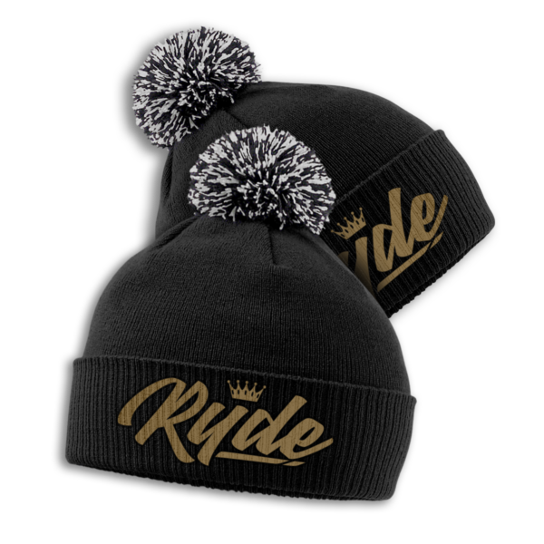 Gold "RYDE" embroidered Champion Beanie